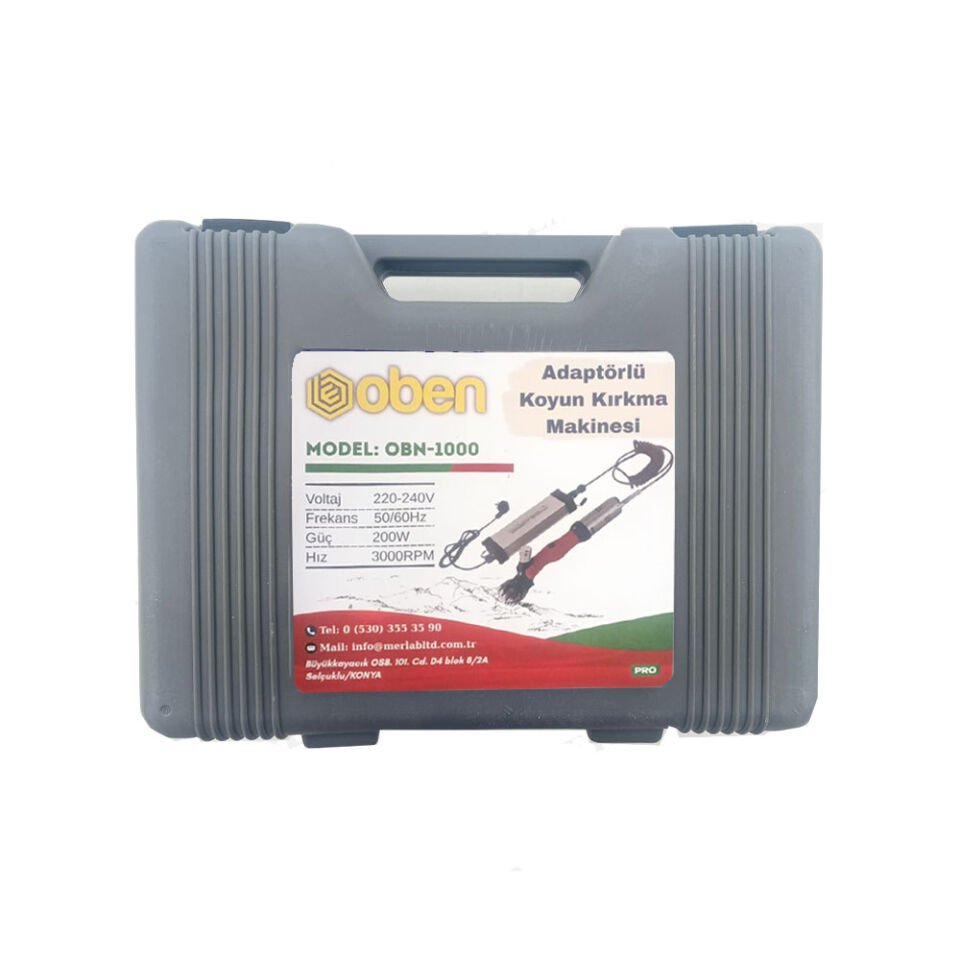 Oben Rus Tipi Adaptörlü Koyun Kırkma Makinesi