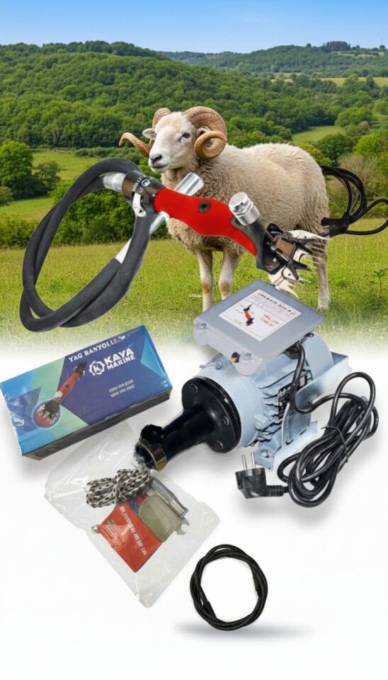 KAYA ŞAFTLI KOYUN KIRKMA MAKİNASI BEIYUAN ELCEK GAMAK MOTOR YAĞLI VE YİVLİ